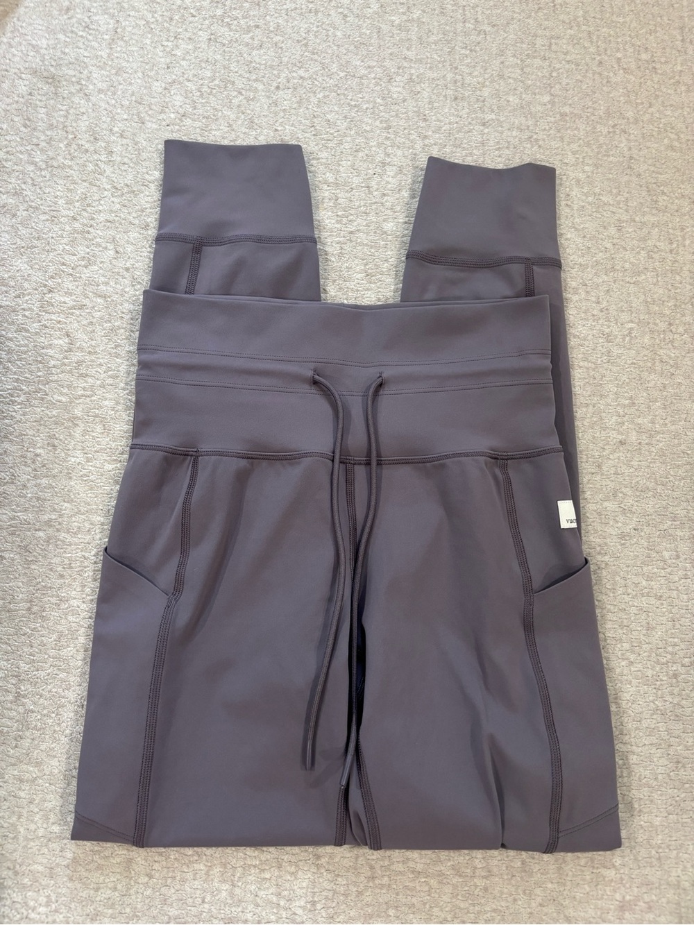 Vuori Slate Purple/Brown High-Rise Pocket Leggings